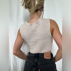 Size S- Free People Knit cropped tank top